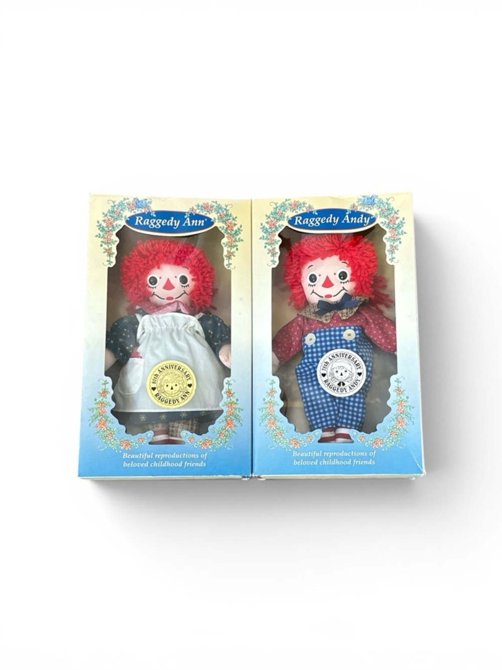 Vintage Hasbro Raggedy Ann and Raggedy Andy Collection by Johnny Gruelle New OS
